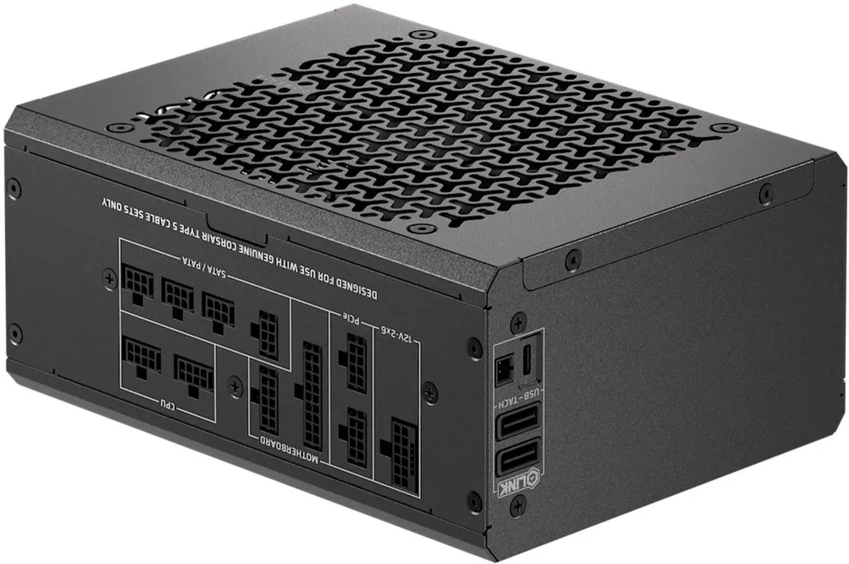 Corsair ICUE LINK HX1200I SHIFT Voeding 1200W - Zwart