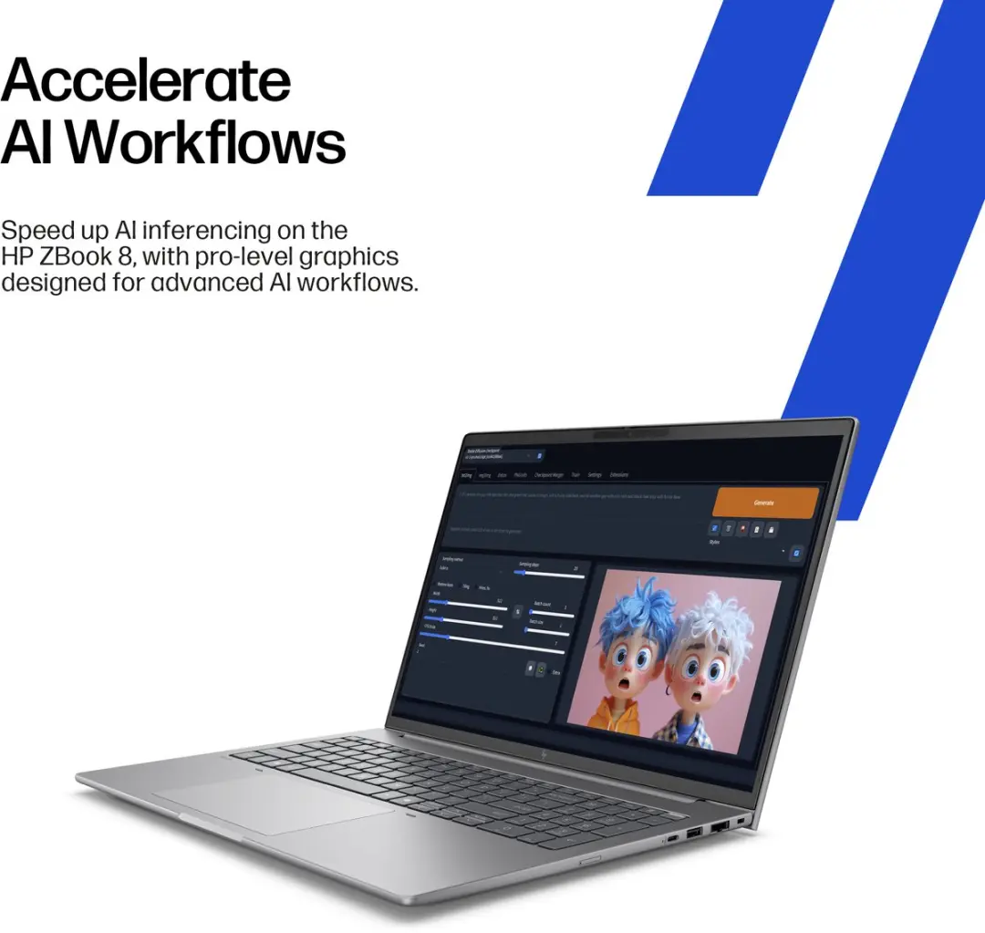 HP ZBook 8 G1i Intel Core Ultra 7 255H - 32GB 1TB RTX 500 Ada - 14" 2.5K Zilver