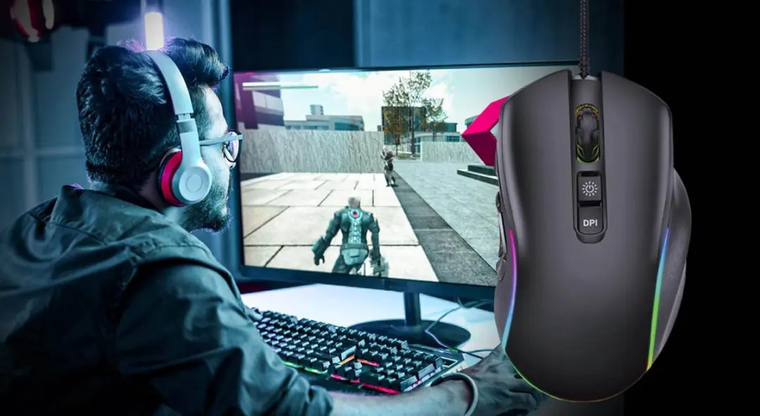 Gembird RX500 Gaming Muis - 7 Knoppen - Zwart
