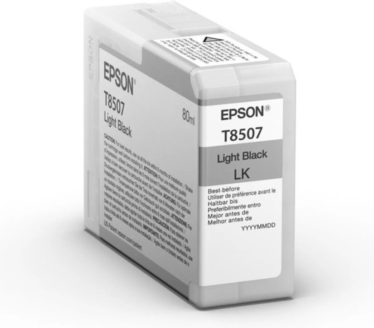 Epson T8507 UltraChrome HD Inktcartridge Licht Zwart - 80ml