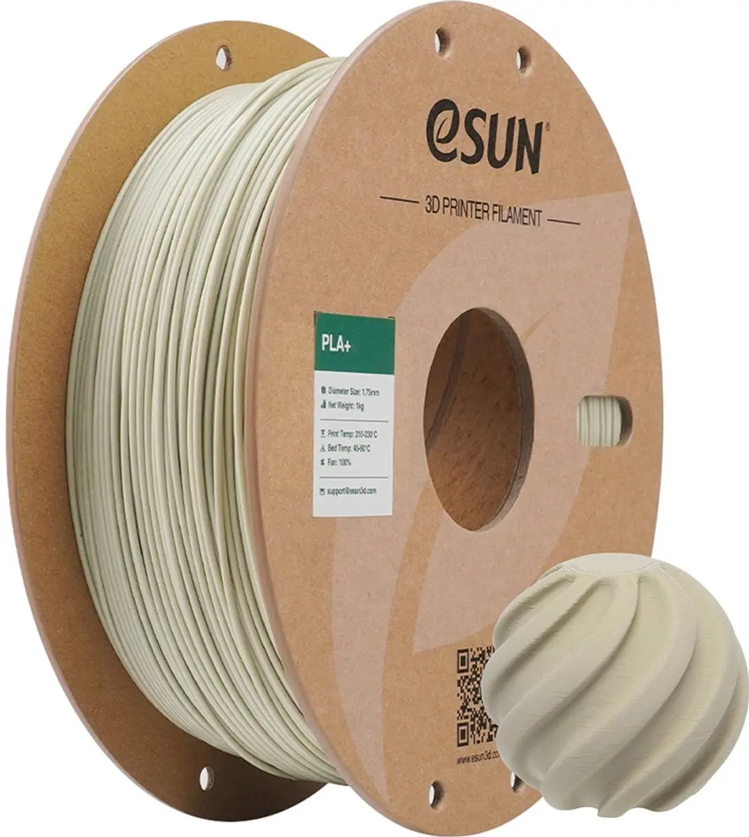 ESUN PLA+ Light Khaki 1.75mm 3D Printer Filament 1kg