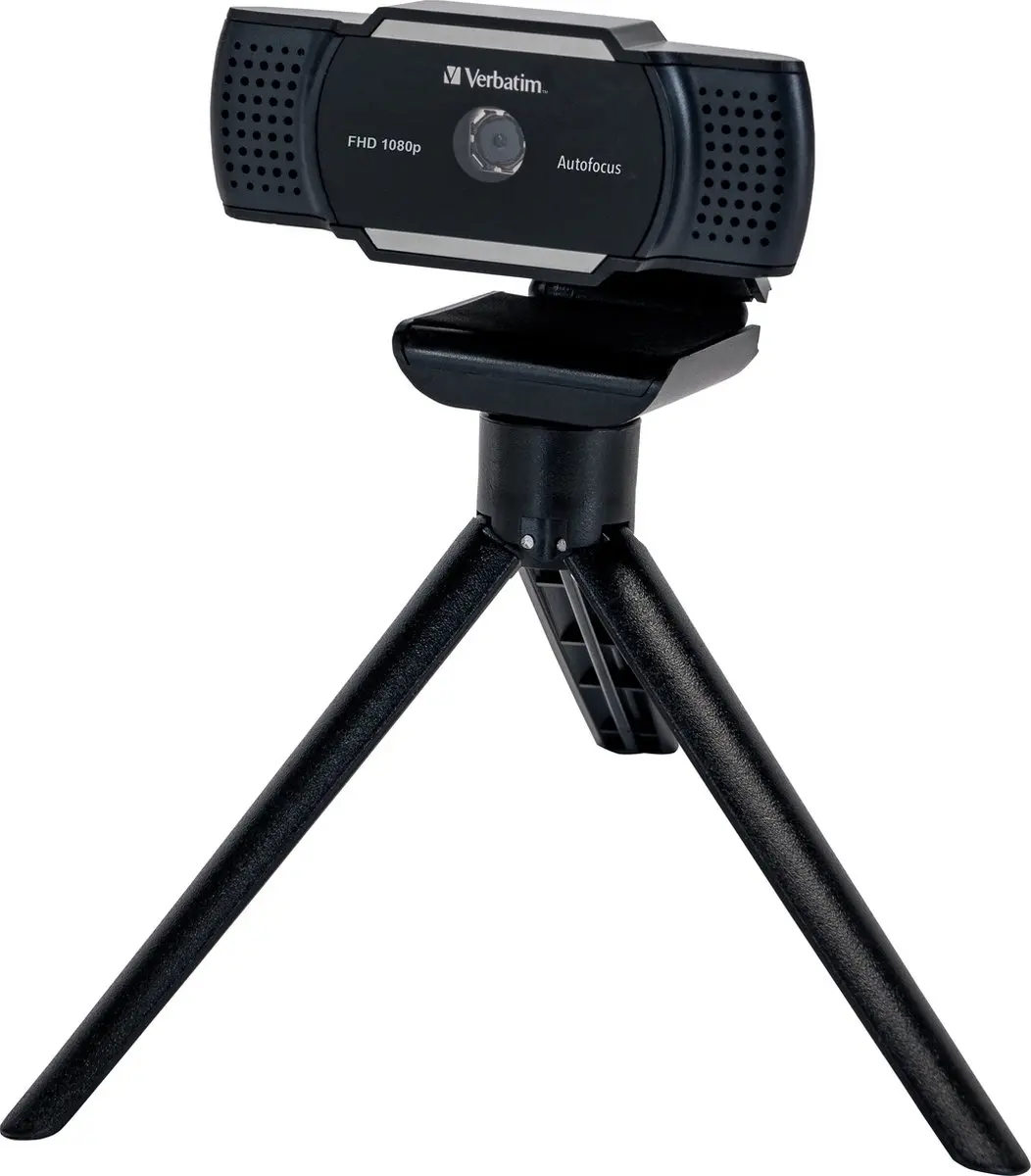 Verbatim AWC-01 Webcam - Full HD Autofocus - Zwart