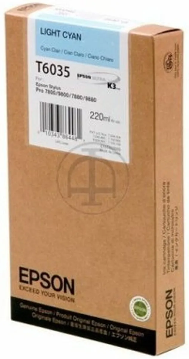 Epson T603500 Fotocartridge Licht Cyaan