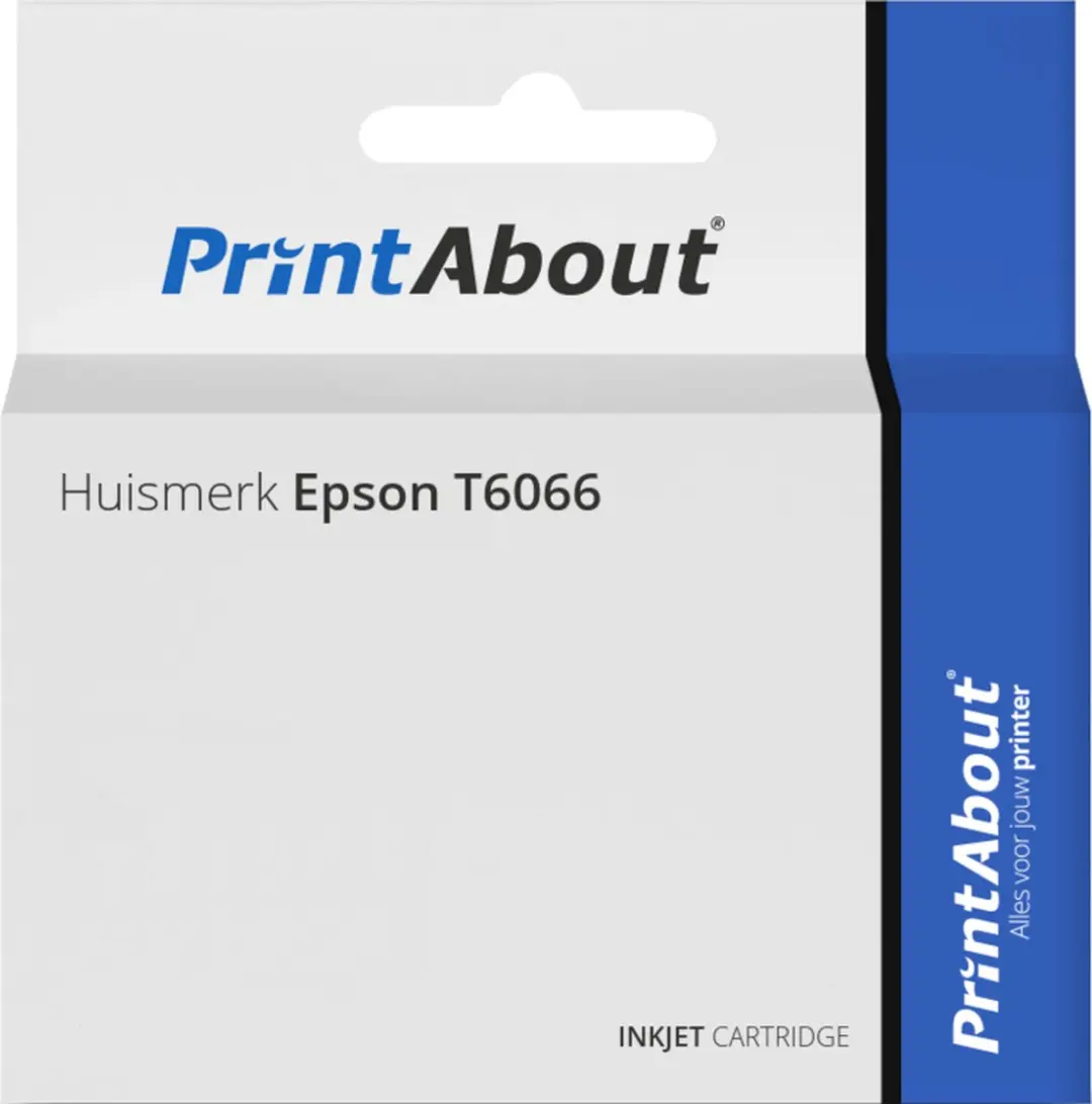 PrintAbout T6066 Inktcartridge - Vivid Licht Magenta - 220ml - XL