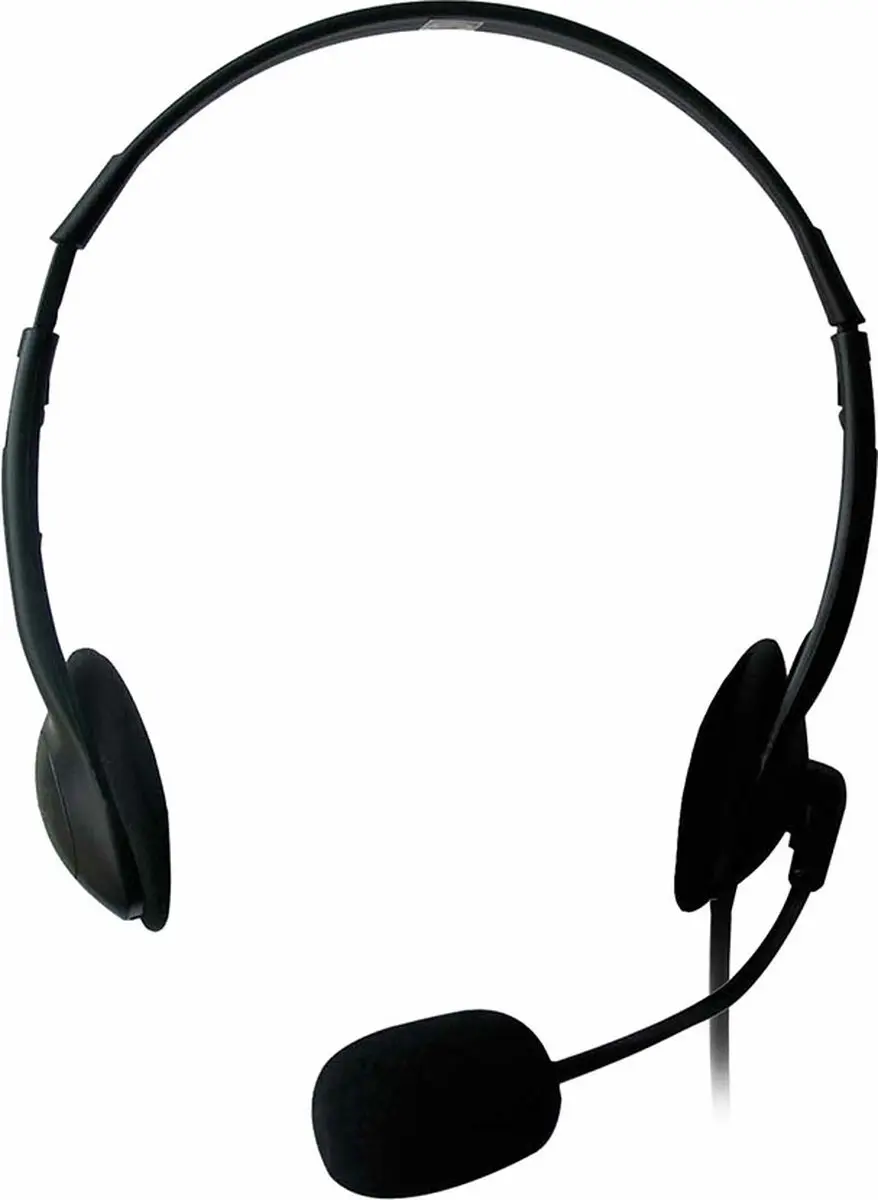 Ewent EW3563 Headset 2x 3.5mm Jack 2,1m - Zwart