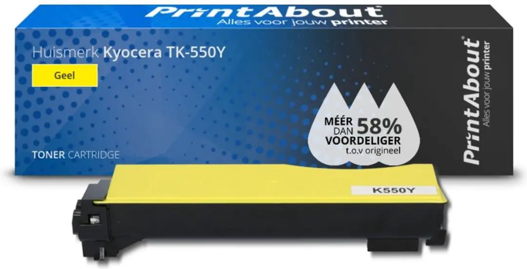 PrintAbout Huismerk TK-550Y-PA Toner