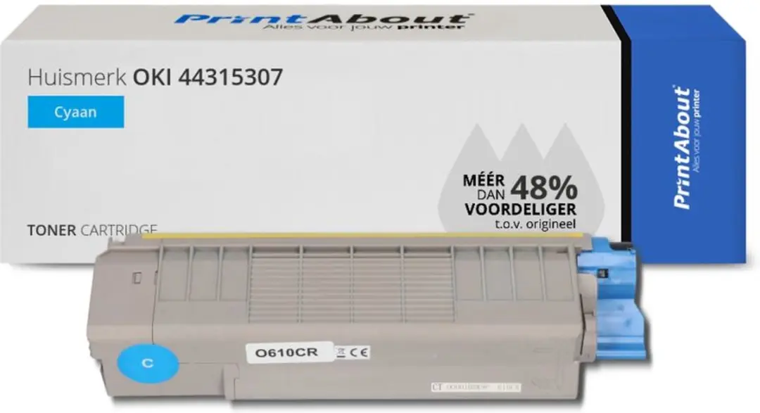 PrintAbout OKI 44315307 Toner Cyaan