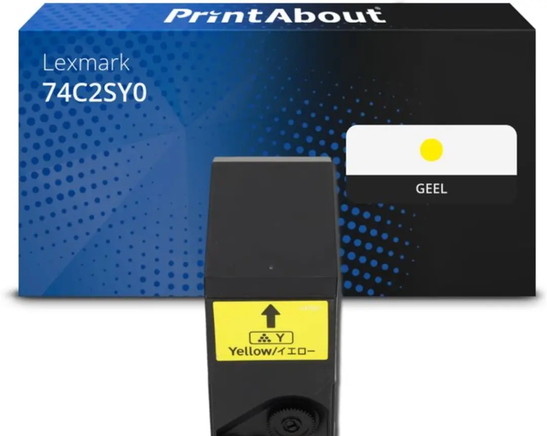 PrintAbout Lexmark 74C2SY0 Toner Geel - 7.700 pagina's