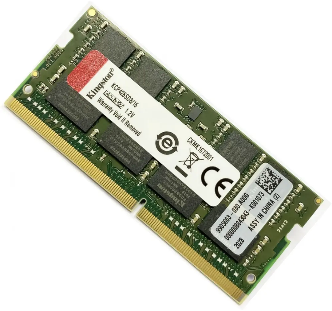 Kingston KCP426SD8/16 Laptopgeheugen 16GB DDR4 SODIMM 2666MHz