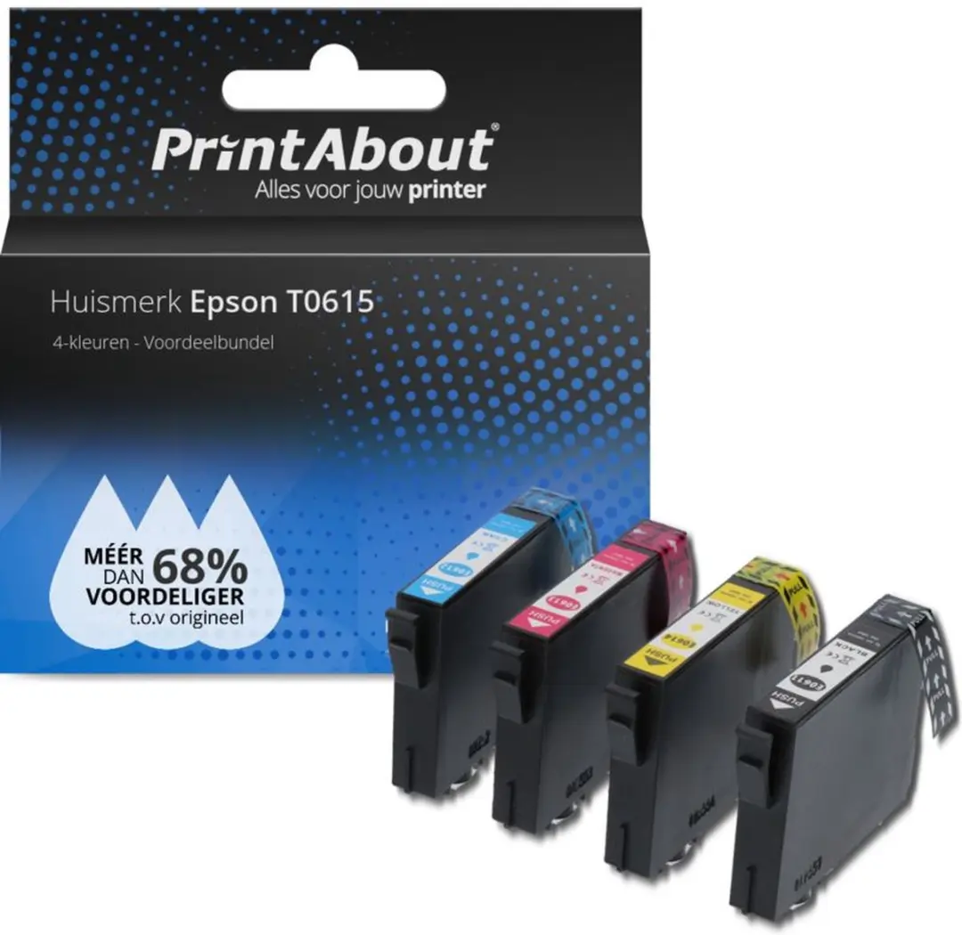 PrintAbout T0615 Inktcartridge 4 Kleuren
