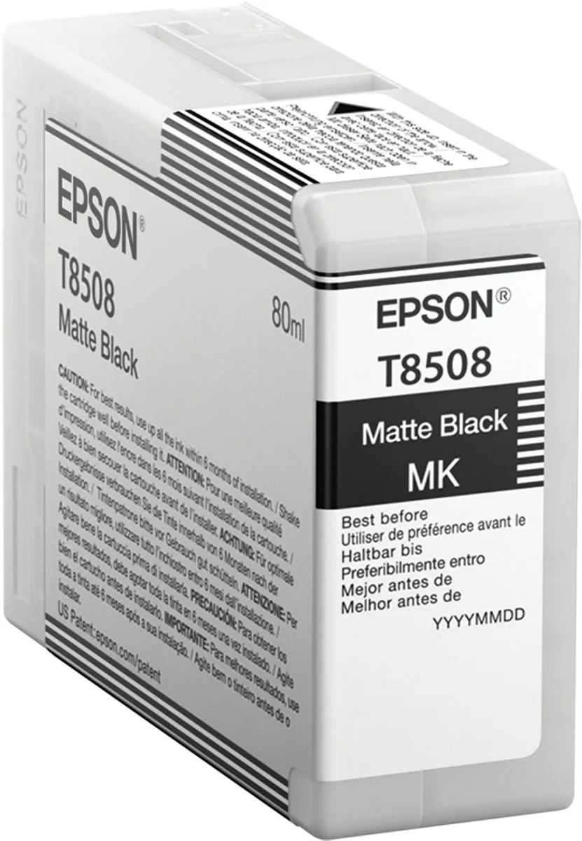 Epson T850800 Inktcartridge Zwart - 80ml