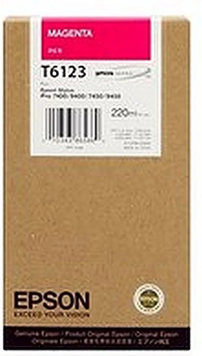 Epson T612 Magenta Inktcartridge 220ml