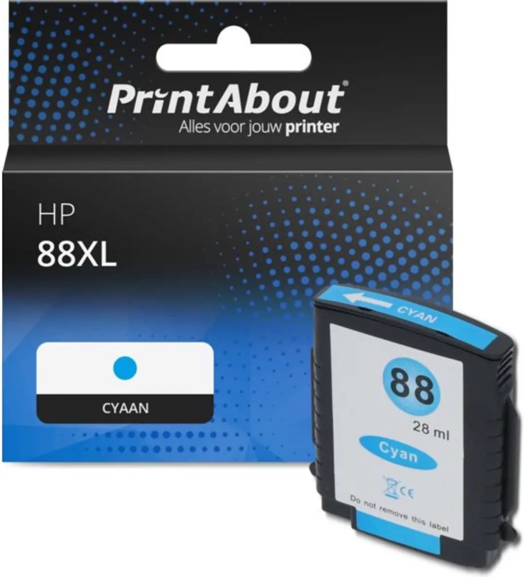 PrintAbout Inktcartridge C9391AE Cyaan - 28ml - HP OfficeJet Pro 8600