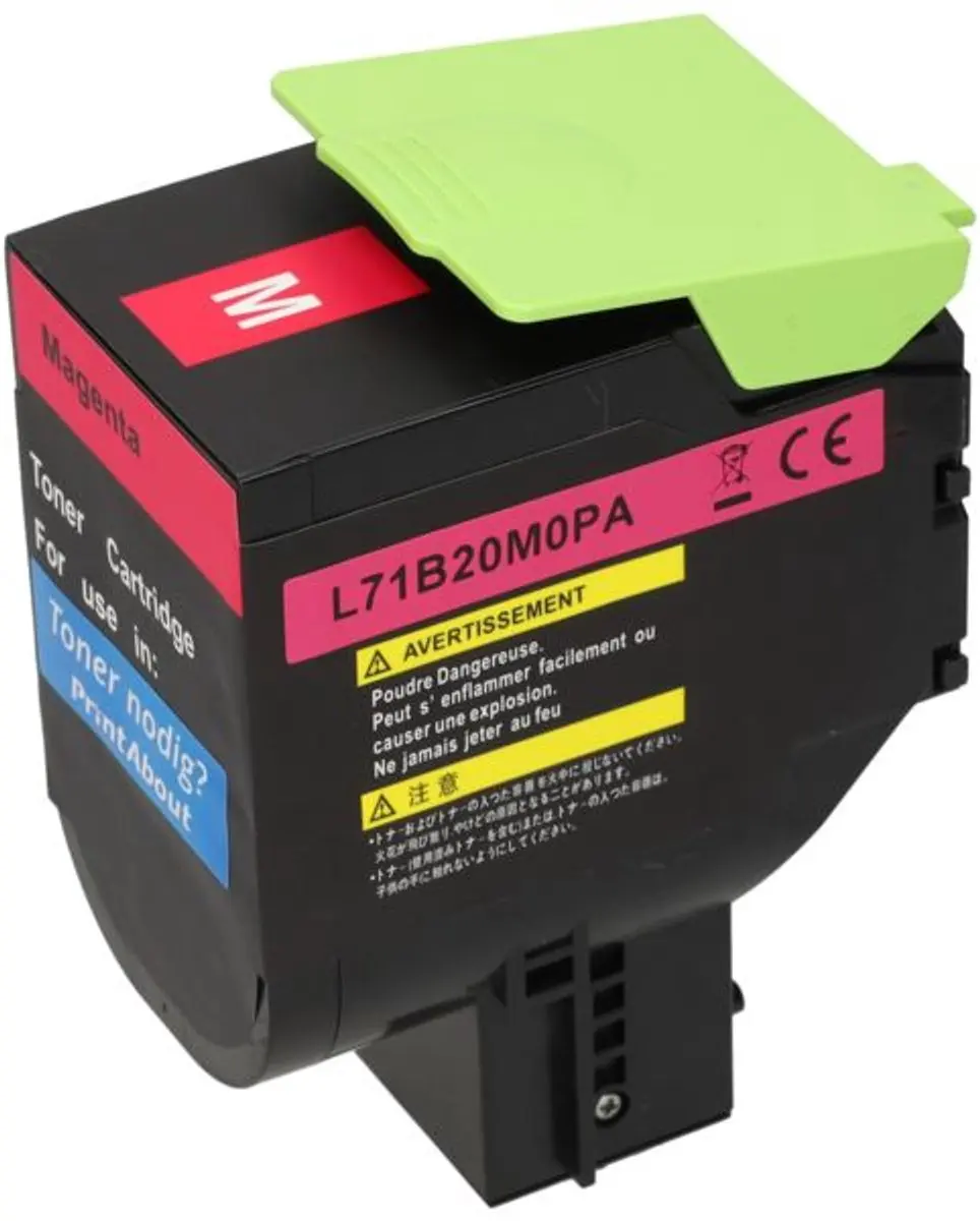 PrintAbout Lexmark 71B20M0 Toner - Magenta - 2.300 pagina's