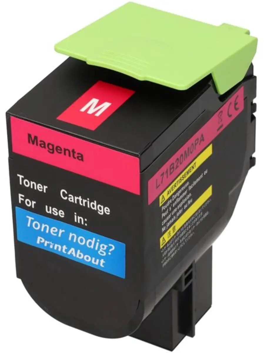 PrintAbout Lexmark 71B20M0 Toner - Magenta - 2.300 pagina's