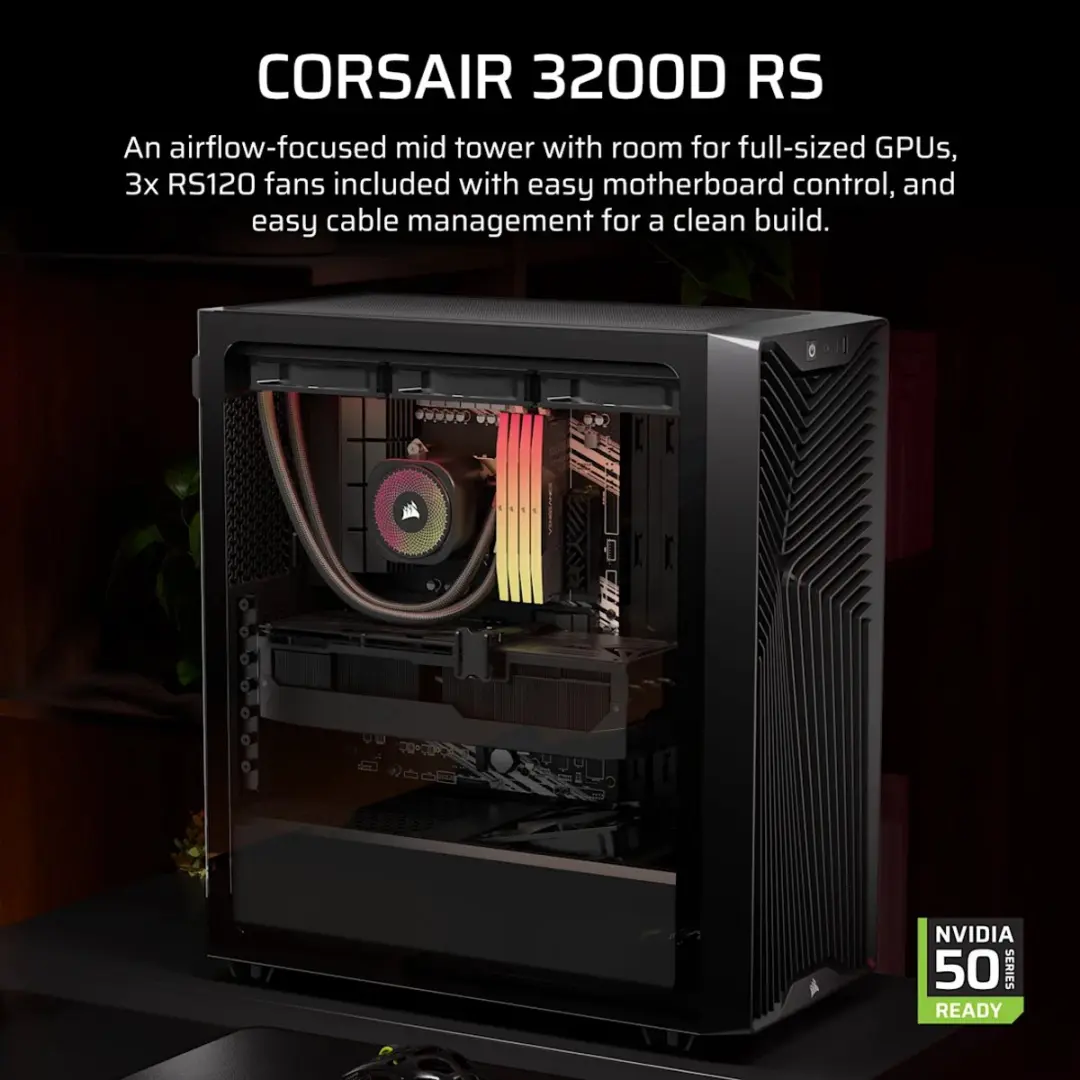 Corsair 3200D RS Midi Tower - Wit