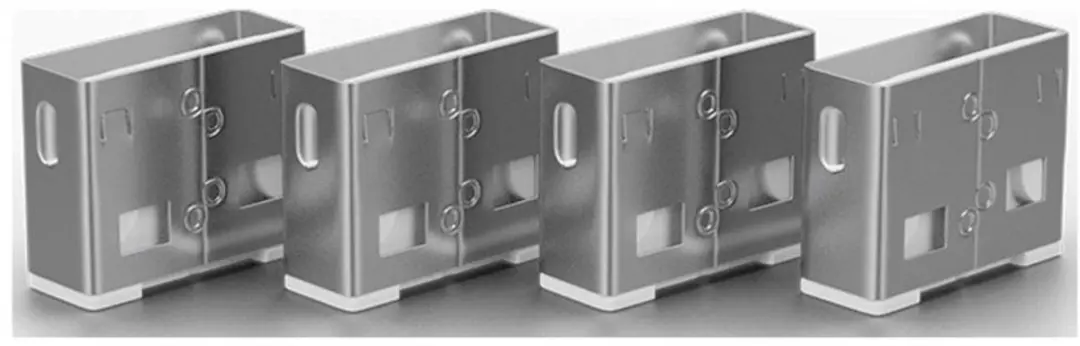 Lindy USB-Port Slot 40454 - 4 Stuks Wit
