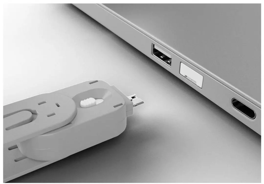 Lindy USB-Port Slot 40454 - 4 Stuks Wit