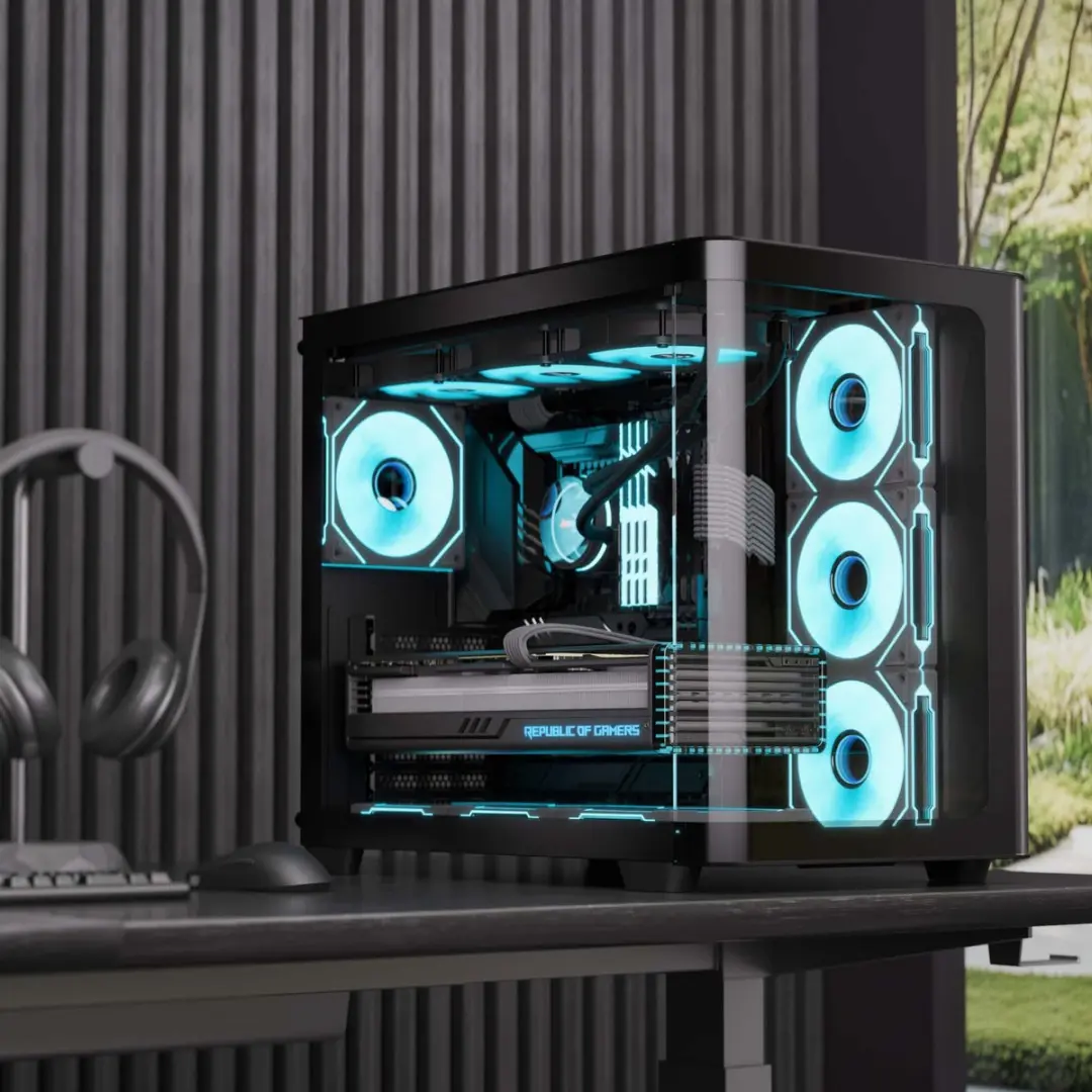 Aerocool P500C Midi Tower - Zwart