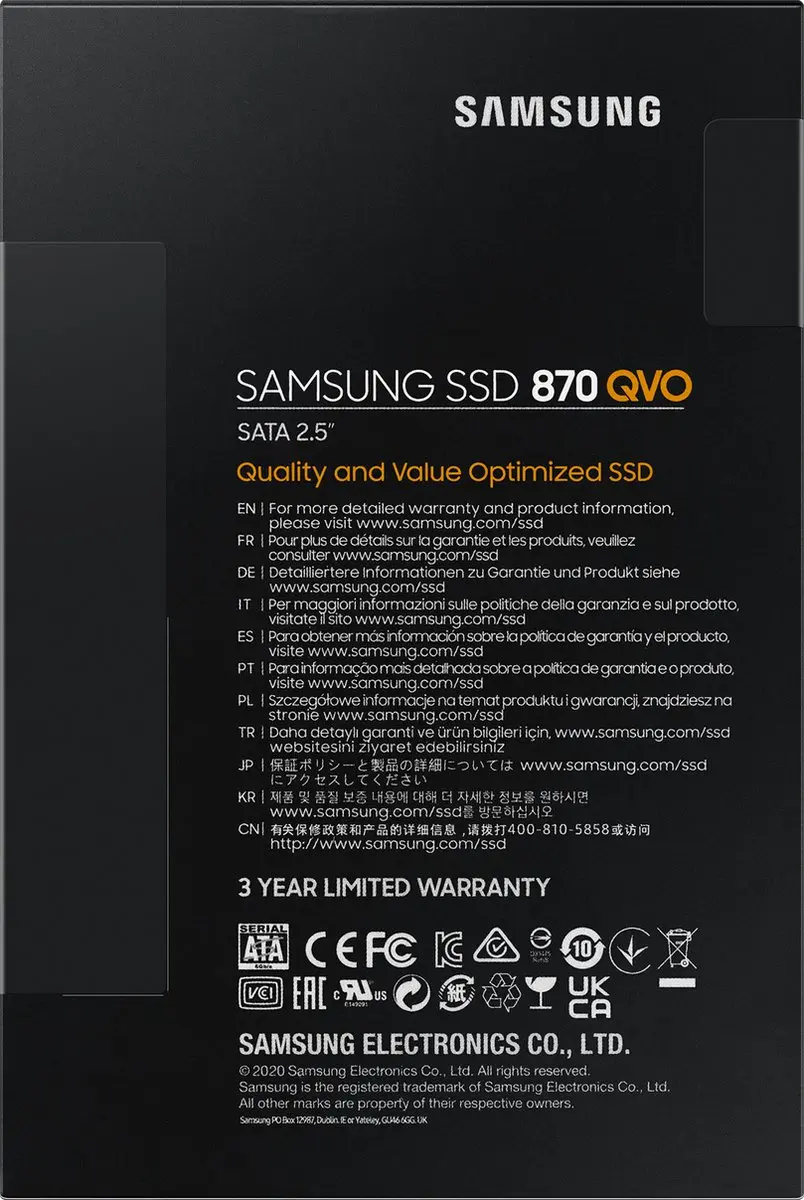Samsung 870 QVO MZ-77Q4T0BW SSD 4TB