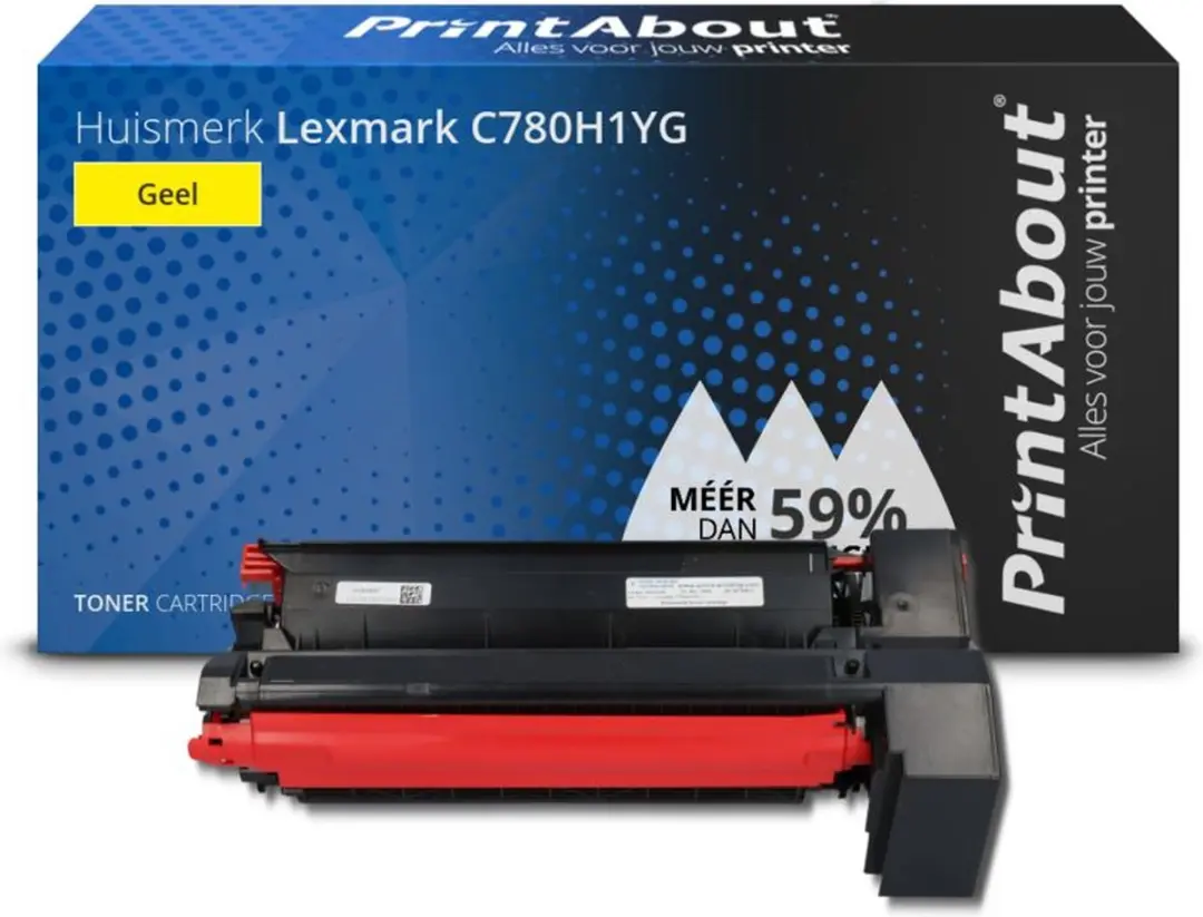 PrintAbout C780H1YG-PA Toner Geel - 11.000 pagina's