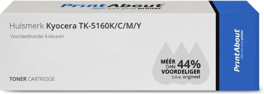 PrintAbout Toner TK-5160K/C/M/Y 4-kleuren Voordeelbundel