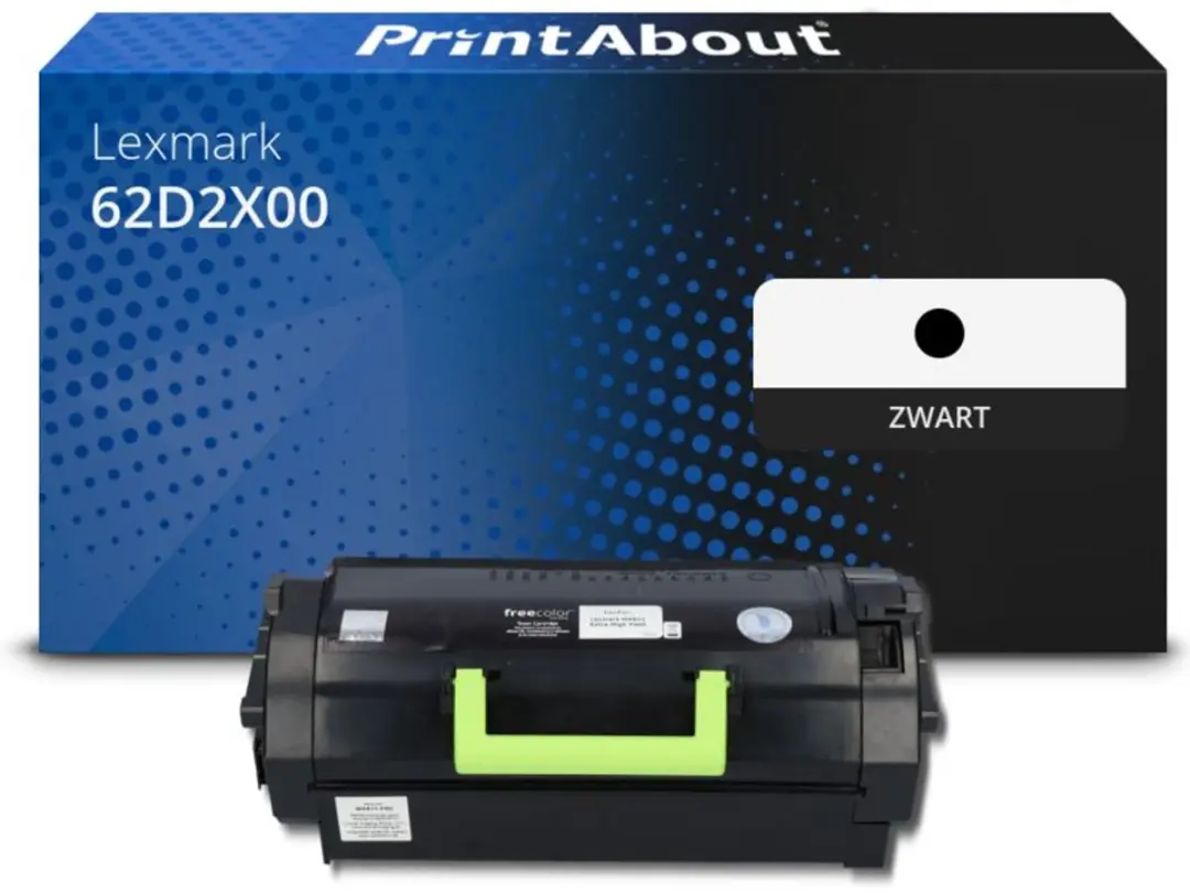 PrintAbout Lexmark 62D2X00-PA Toner Zwart