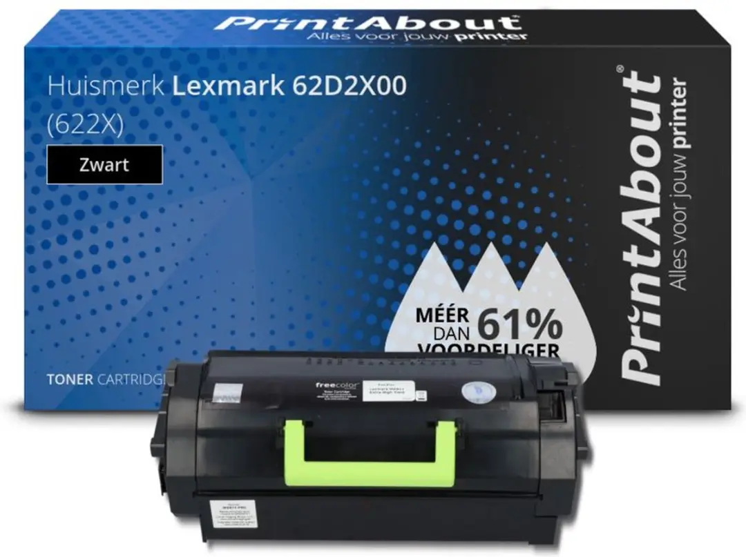 PrintAbout Lexmark 62D2X00-PA Toner Zwart - 48.500 pagina's