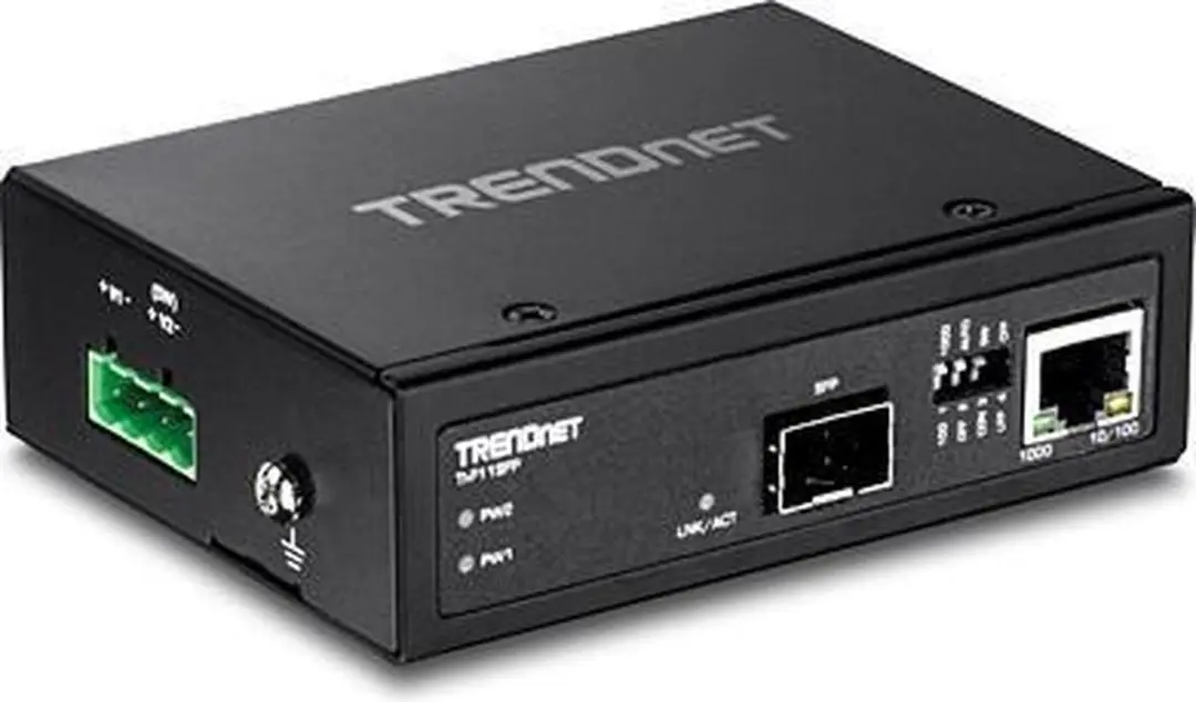Trendnet TI-F11SFP Netwerkmedia Converter 1000 Mbit - Zwart - afbeelding 6 van 6