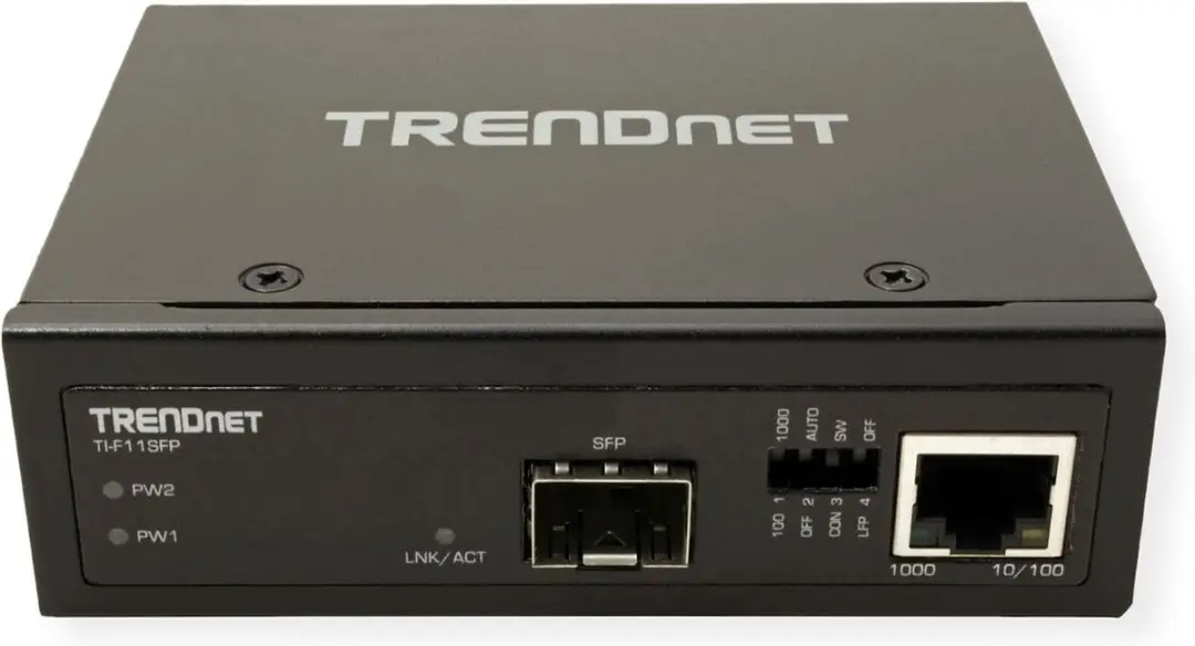 Trendnet TI-F11SFP Netwerkmedia Converter 1000 Mbit - Zwart