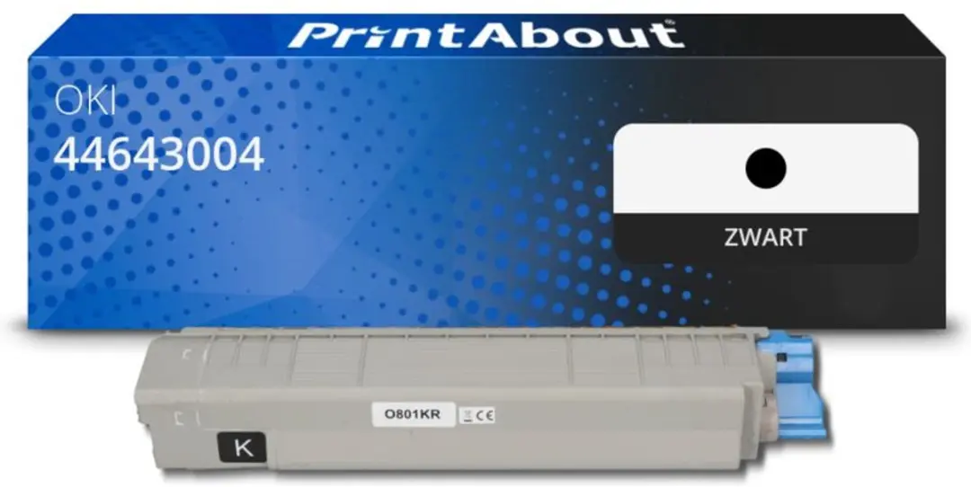 PrintAbout Huismerk 44643004-PA Toner Zwart - 8.000 pagina's