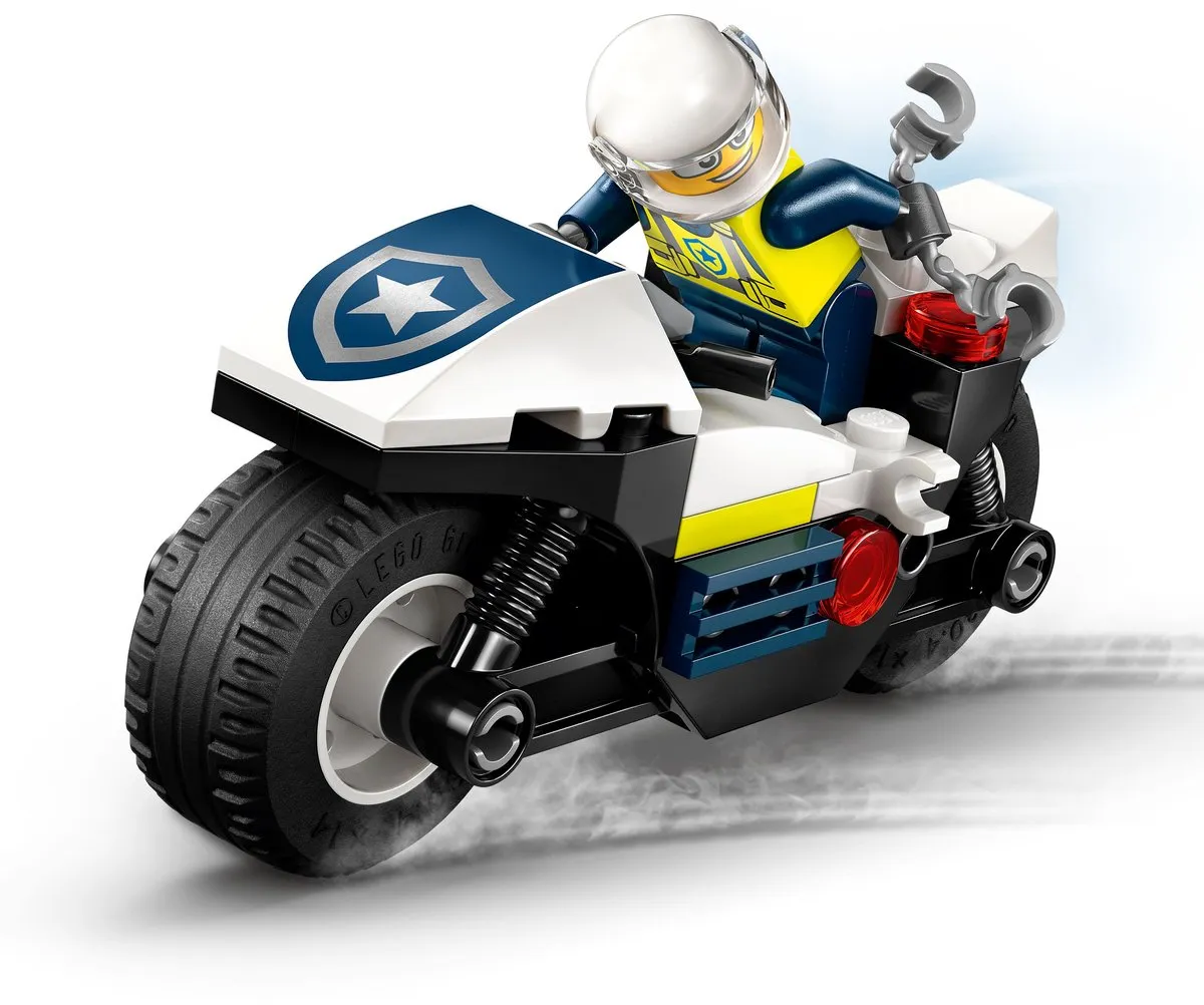 LEGO City Achtervolging Politiemotor 60455 - 2 Minifiguren