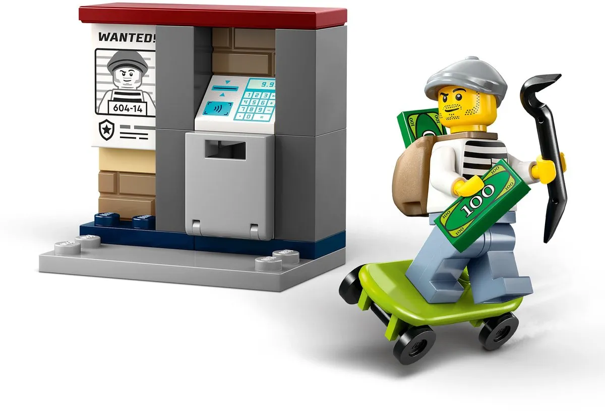 LEGO City Achtervolging Politiemotor 60455 - 2 Minifiguren