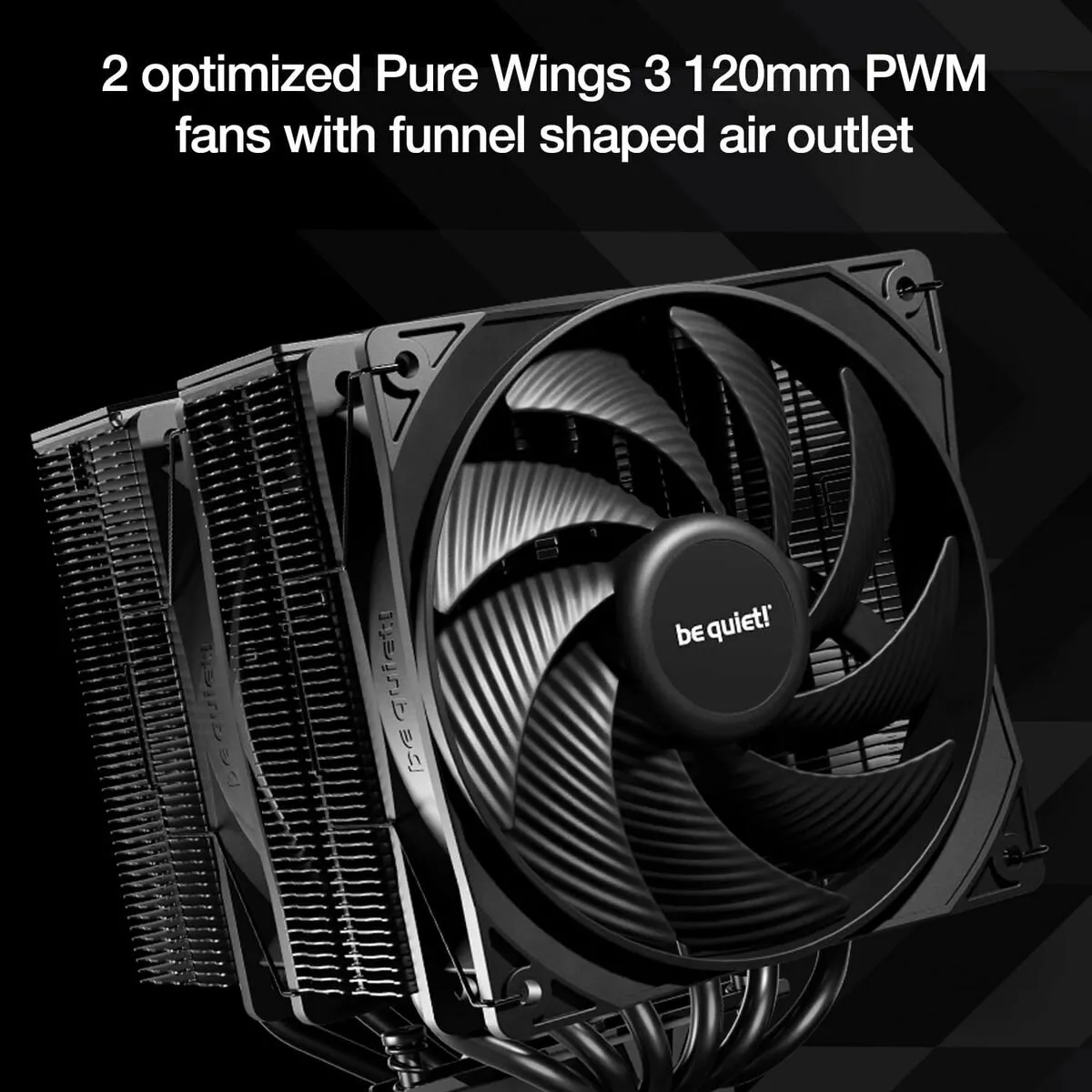 be quiet! Pure Rock Pro 3 BK041 CPU-koeler - 120mm - Zilver