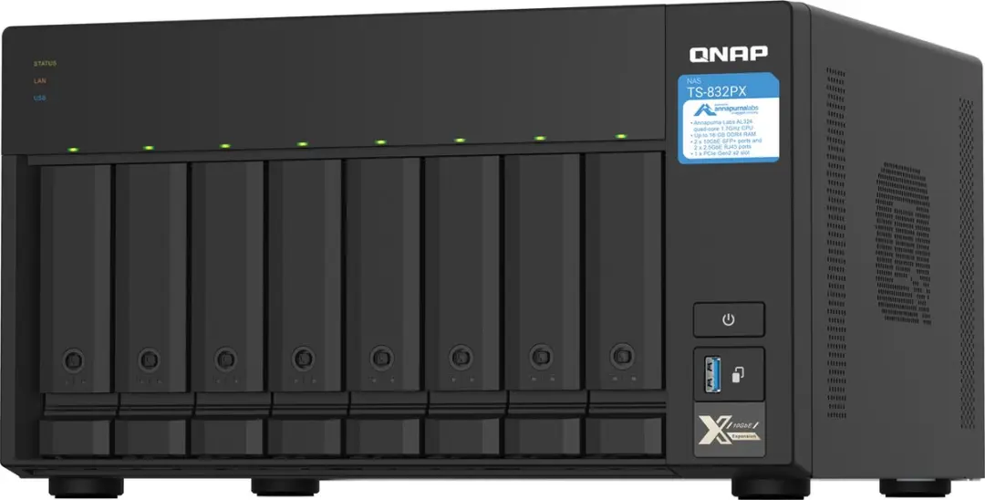 QNAP TS-832PX-4G NAS - 8-Bay - 4-Kern