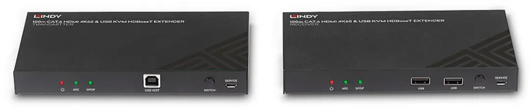Lindy 38343 KVM-extender - Zwart