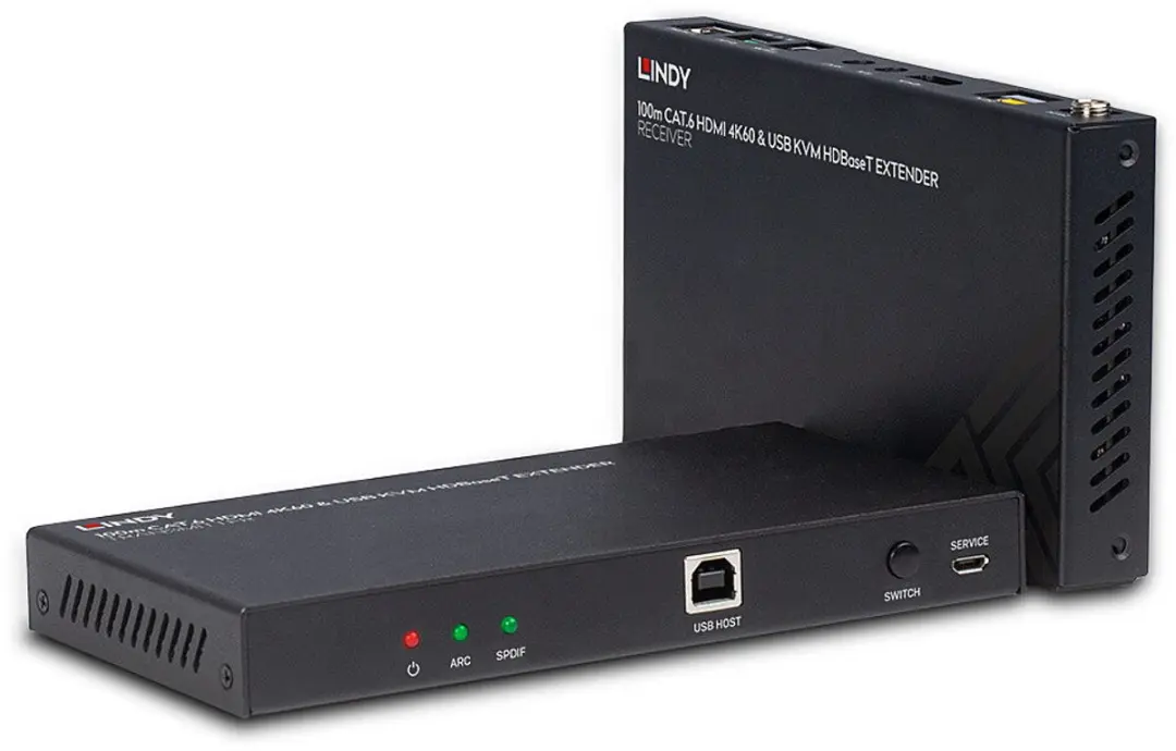 Lindy 38343 KVM-extender - Zwart