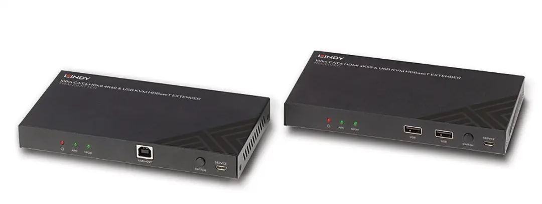 Lindy 38343 KVM-extender - Zwart
