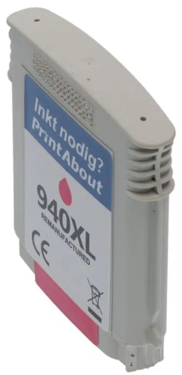 PrintAbout Inktcartridge 940XL C4908AE Magenta - 32ml - o.a. HP OfficeJet Pro