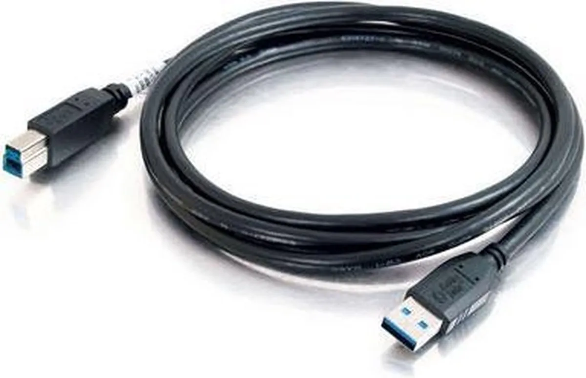 Dell C2G USB 3.0 A Male naar B Male Kabel 2m - Zwart