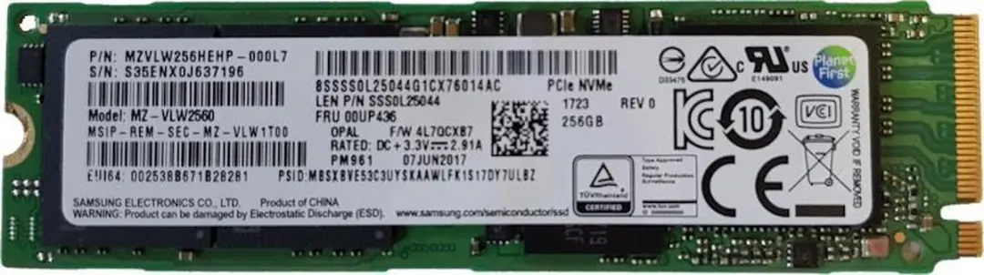 Samsung MZ-VLW2560 M.2 256GB NVMe SSD