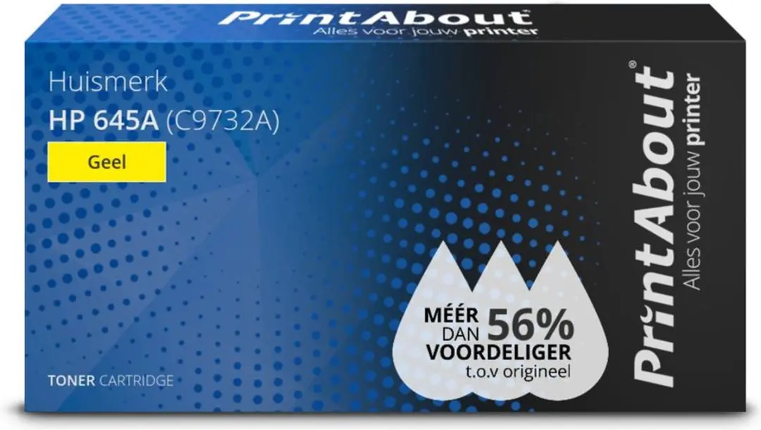 PrintAbout HP 645A C9732A Toner Geel - 14.000