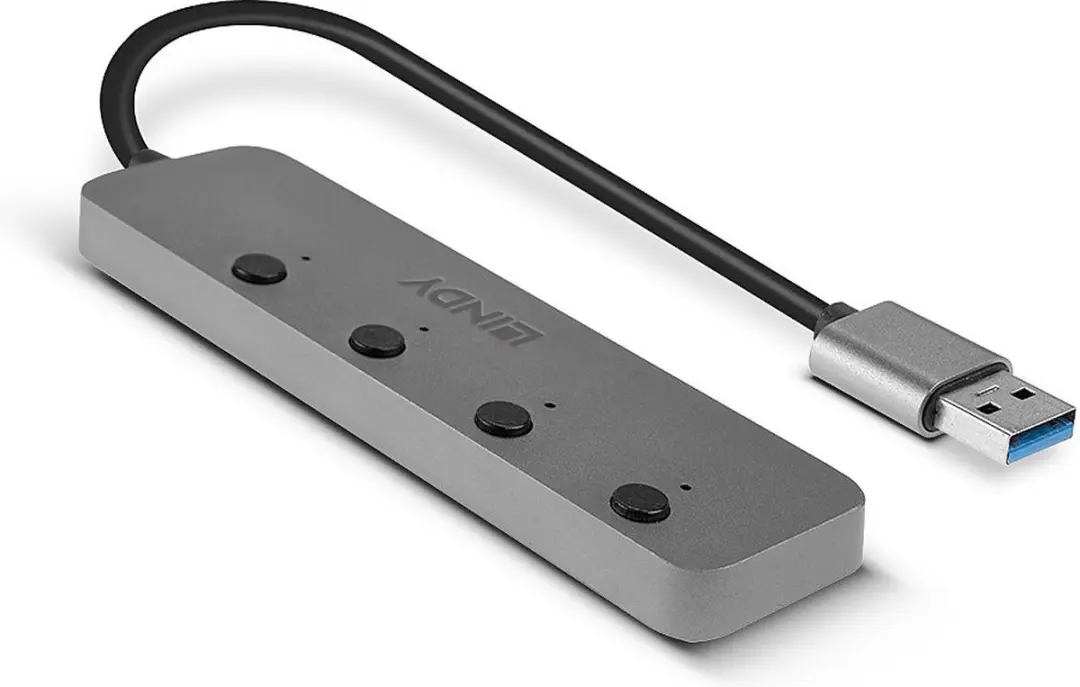 Lindy USB Hub 43309 - Grijs - afbeelding 6 van 6