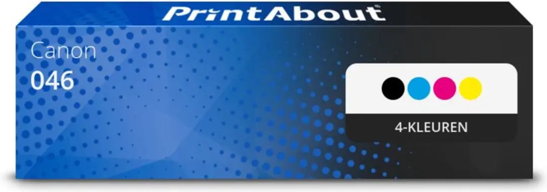 PrintAbout Toner 046 4-kleuren Voordeelbundel - 9.320 pagina's - Canon