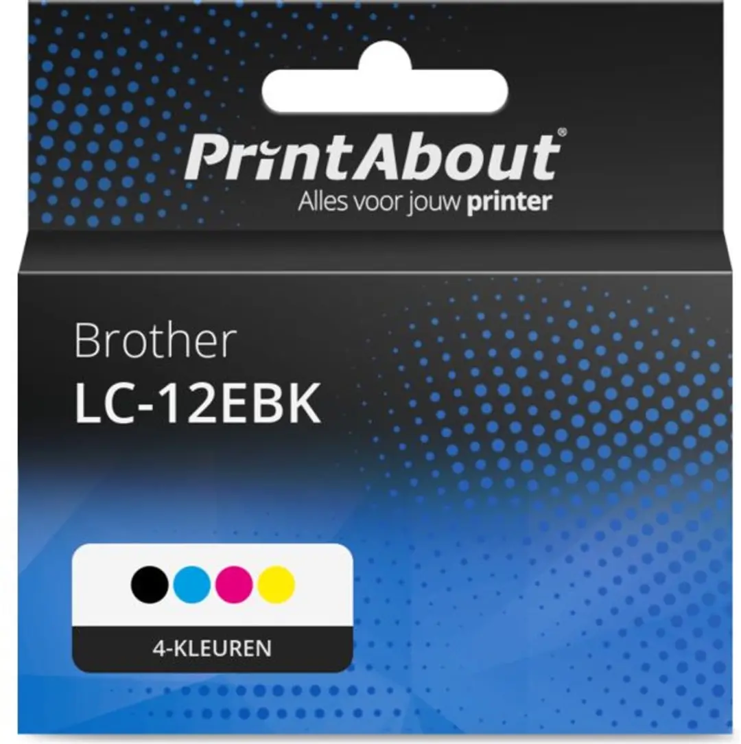 PrintAbout Huismerk LC-12EBK Inktcartridge 4-kleuren