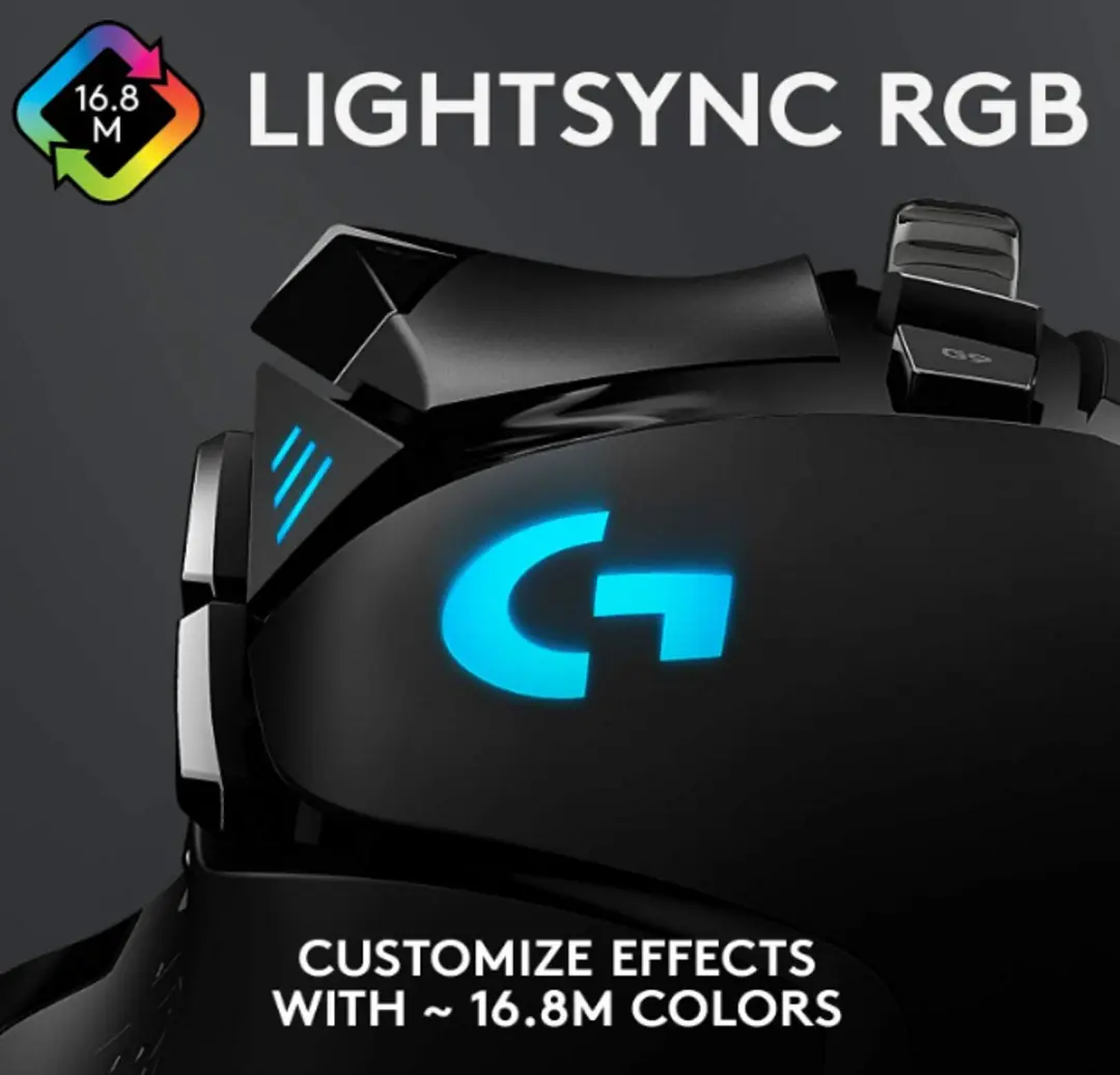 Logitech G502 HERO Gaming Muis 910-005571 - Zwart - afbeelding 6 van 6