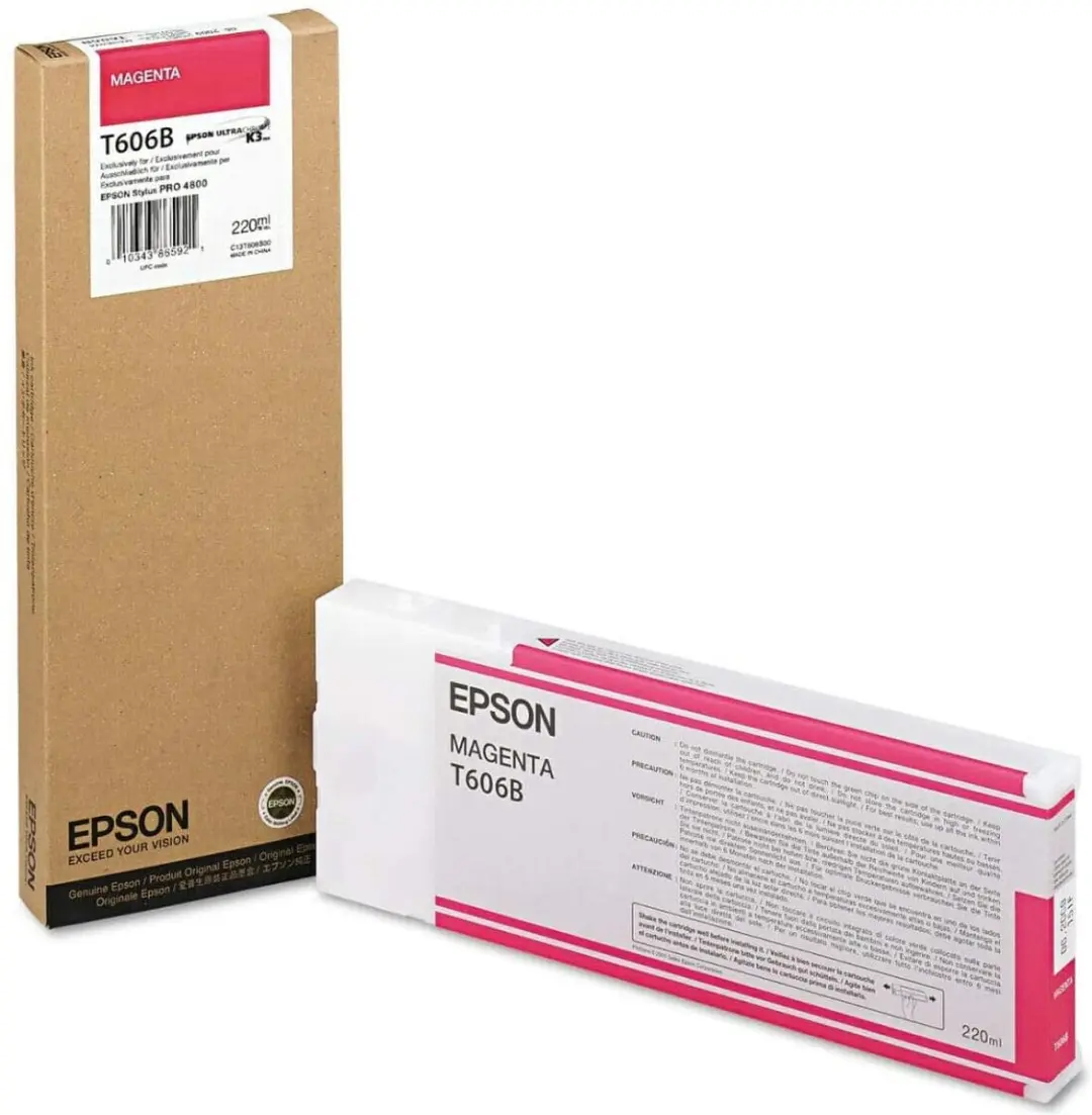Epson T606B Magenta Inktcartridge 220ml