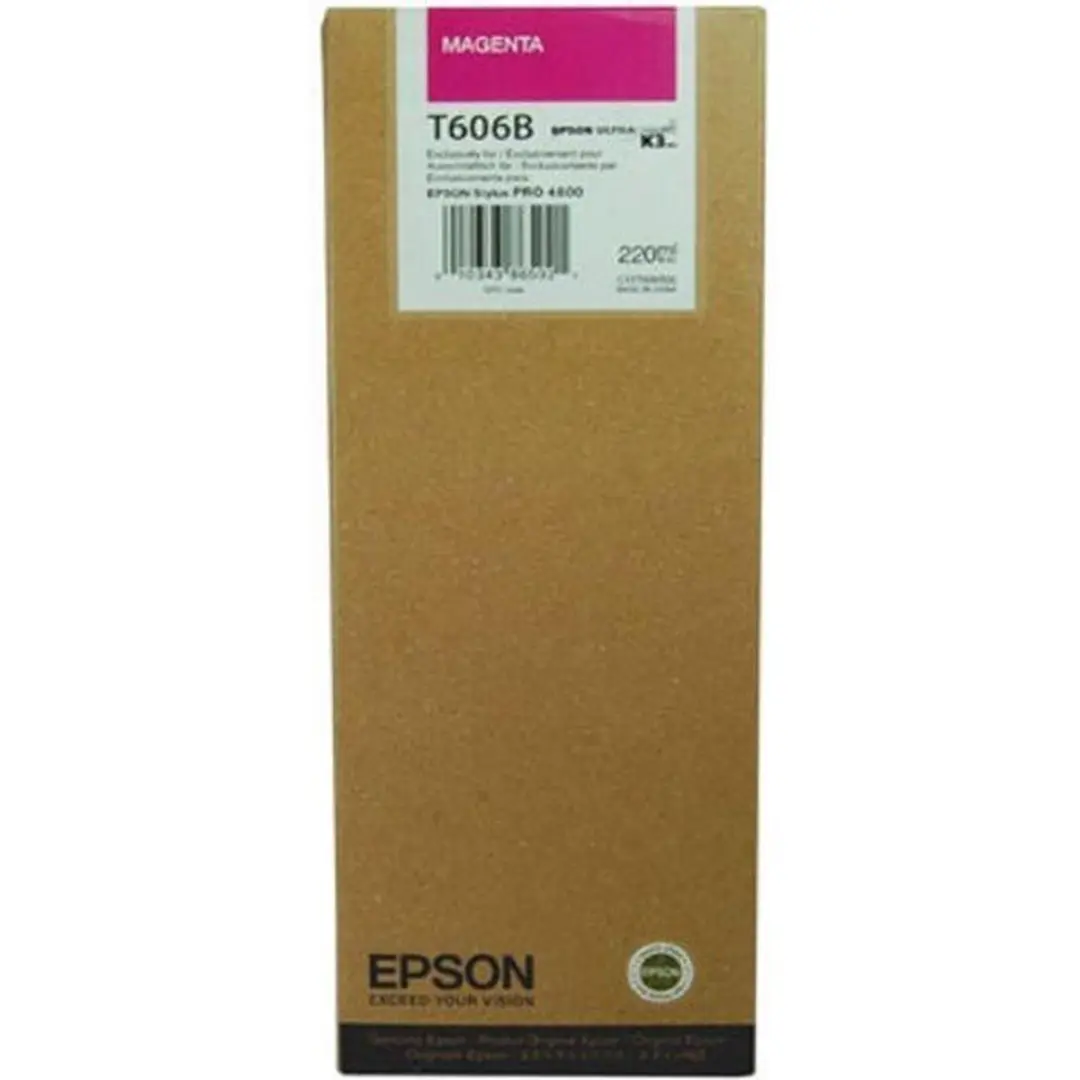 Epson T606B Magenta Inktcartridge 220ml