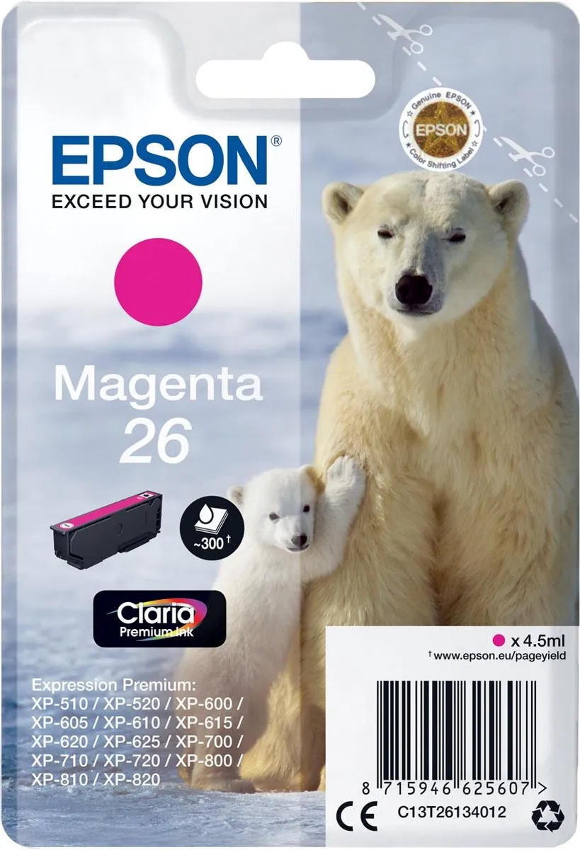 Epson C13T18044010 Compatibele Inktcartridge - Geel 3ml
