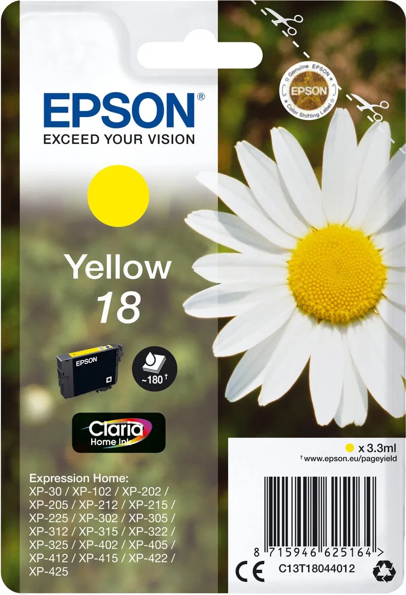 Epson C13T18044010 Compatibele Inktcartridge
